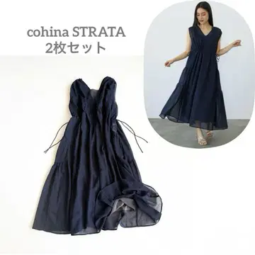에스트라 STRATA 마이크로 체크 시어 원피스 세트