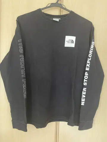 THE NORTH FACE 블랙 M 롱 슬리브 티셔츠