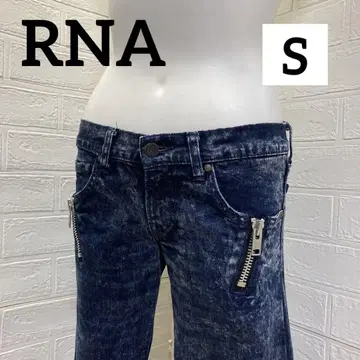 RNA 스트레치 스키니 데님 S 사이즈 초로우라이즈 데카 지퍼
