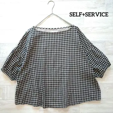 SELF+SERVICE 셀프 서비스 오가닉 코튼 W 거즈 블라우스 M