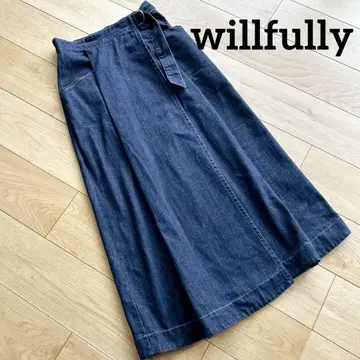 willfully 윌프리 데님 스커트 38