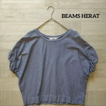BEAMS HERAT 빔즈 하트 트위스트 슬리브 풀오버 티셔츠