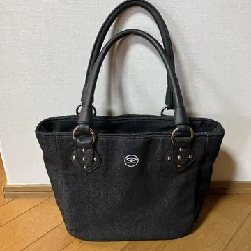 SAVOY 블랙 데님 백