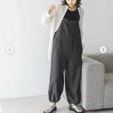 니코앤드 FINE 린넨 살로펫 블랙 사이즈 M