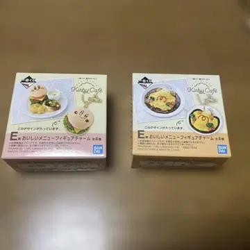 제일복권 별의 커비 커비 카페 E상 피규어 참 2종