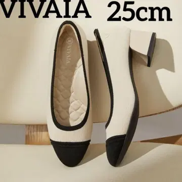 VIVAIA 펌프스 25cm 아이보리/블랙