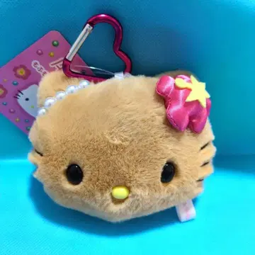 산리오 헬로키티 90s 모후모후 거울 마스코트 하이비스커스 일광화상 키티