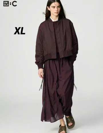 유니클로 C 보마 자켓 와인 XL