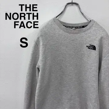 THE NORTH FACE 맨투맨 S 그레이 자수 로고