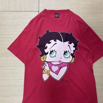 90s 베티 붑 betty boop 빅 페이스 티셔츠 L