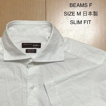 BEAMS F 빔즈 F 시어서커 반팔 셔츠 일본제 M