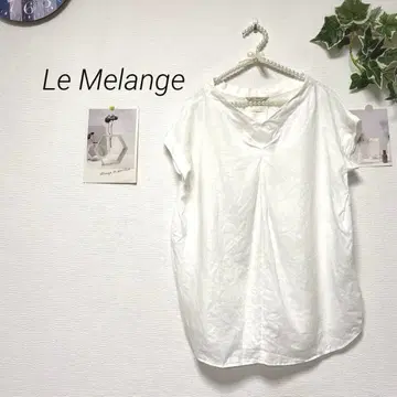 8813-2 르 멜랑주 Le Melange V 넥 린넨 블라우스