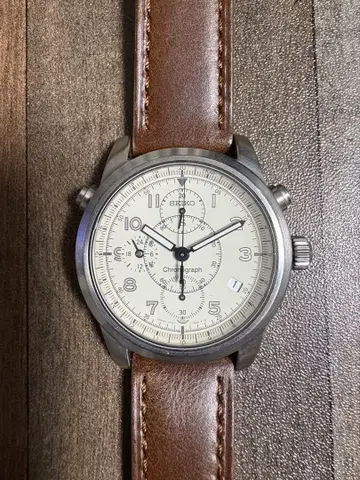 SEIKO SUS 크로노그래프 7T27-7A40 새 상품 벨트 포함