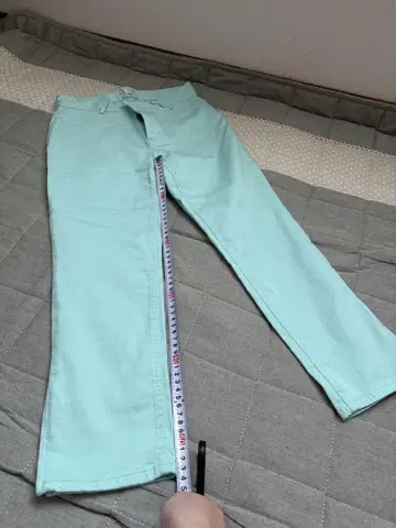 쿠미쿄쿠 팬츠 에메랄드 그린