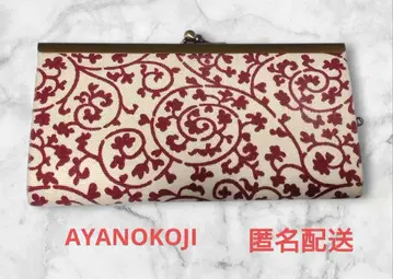 익명 배송 AYANOKOJI 장지갑 빨간색 꽃 무늬