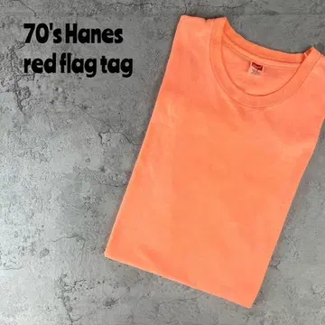 70's Hanes 헤인즈 USA제 플래그 택 싱글 스티치 티셔츠