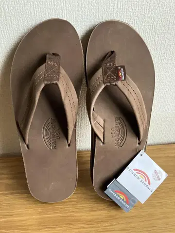 RAINBOW SANDALS 브라운 더블 레이어 USA제 L