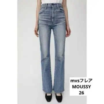 moussy MVS FLARE 플레어 데님 팬츠 26 BLUE