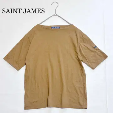 SAINT JAMES 세인트 제임스 반팔 셔츠 브라운 코튼 100 XS