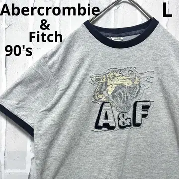 아베크롬비&피치 아베크로 링거 티셔츠 호랑이 싱글 스티치 90s