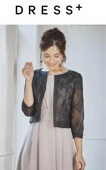 DRESS+ [M] 블랙 레이스 볼레로