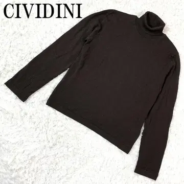 CIVIDINI 터틀넥 니트 브라운 42 B9354