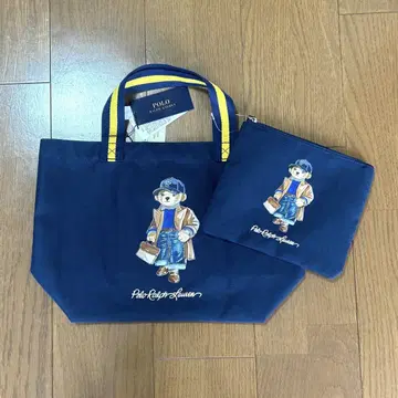 폴로 베어 토트백 네이비 폴로 랄프로렌
