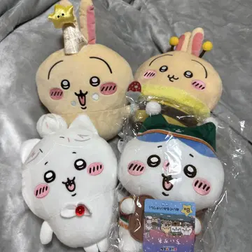 하치와레 토끼 봉제 인형 4종 세트