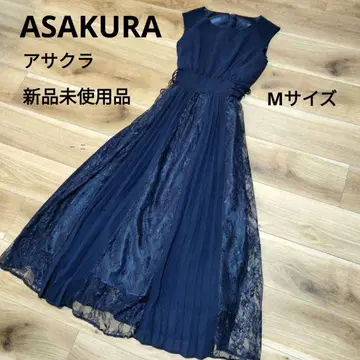 ASAKURA 아사쿠라 A 라인 플리츠 원피스
