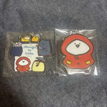 문구와 함께 비와 수국 아크릴 참