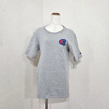 Champion 챔피온 자수 로고 티셔츠 그레이 (M)
