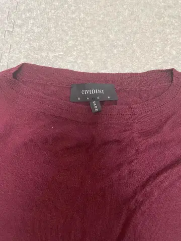 CIVIDINI 버건디 반팔 L 사이즈