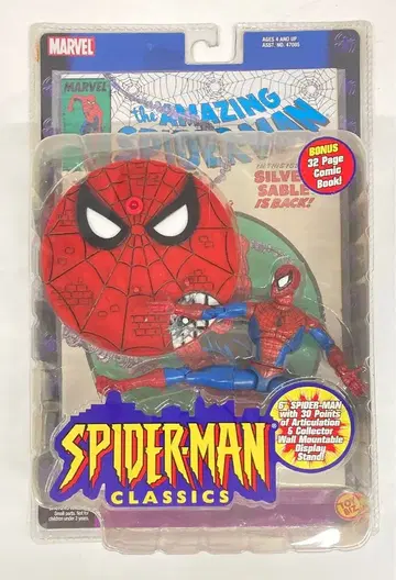 TOYBIZ CLASSICS SPIDER MAN (코믹 포함) 6인치