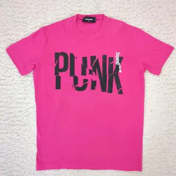 새상품급 DSQUARED2 PUNK 로고 프린트 티셔츠 크러쉬 XL