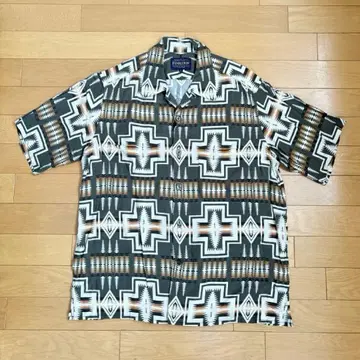 PENDLETON 펜들턴 알로하 셔츠 레이온 올 패턴 S