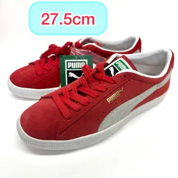 신상품 미사용품 27.5cm PUMA 스웨이드 VTG 빨간색 스웨이드