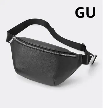 미사용 새상품 리얼 가죽 바디백 GU 지유
