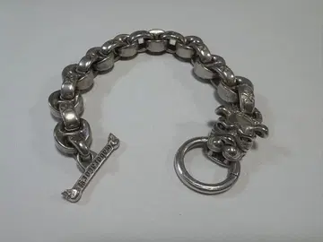 빈티지 멕시코 체인 도그 팔찌 실버 925