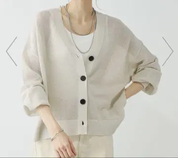 글로벌 워크 세탁 가능한 드라이 메쉬 가디건 SHORT / 화이트