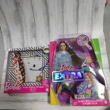 Barbie Extra 레인 보드레스 마리오 콜라보 라이선스 패션