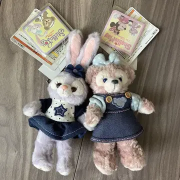 셰리 메이 스텔라 루 봉제 인형 배지 데님 디즈니 씨