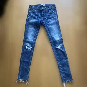 GYDA 스키니 데님 XS 데미지 가공