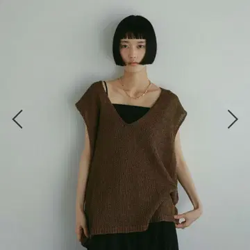 페이퍼 유르 니트 슬리브리스
