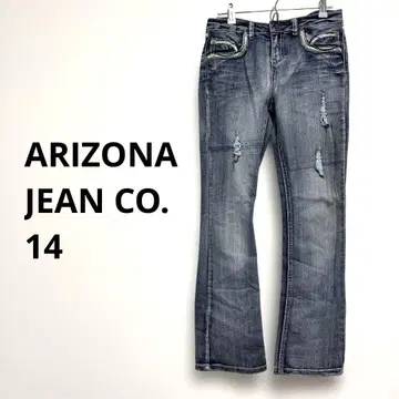 ARIZONA JEAN CO. 데미지 진 스키니 플레어 14