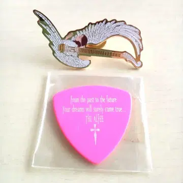THE ALFEE 핀 배지와 피크 세트