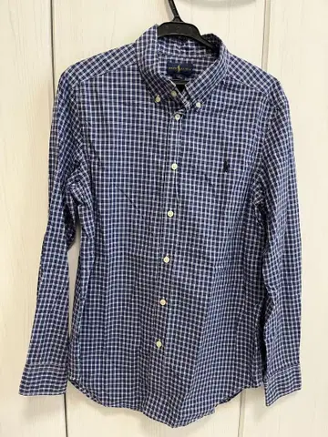 Ralph Lauren 체크 무늬 버튼 다운 셔츠