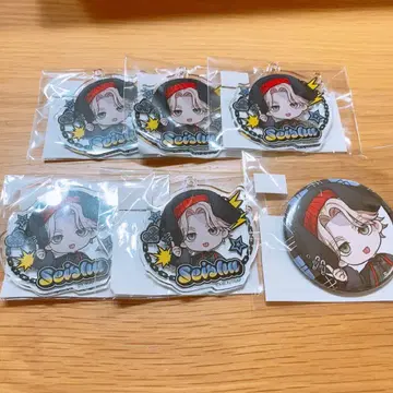 이네 아오 소 캔뱃지 아크릴 키링 마루쿠지