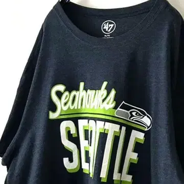 47 NFL 시애틀 시호크스 티셔츠 XL 네이비 컬러 구제 의류