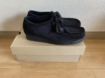 클락스 블랙 스웨이드 로퍼