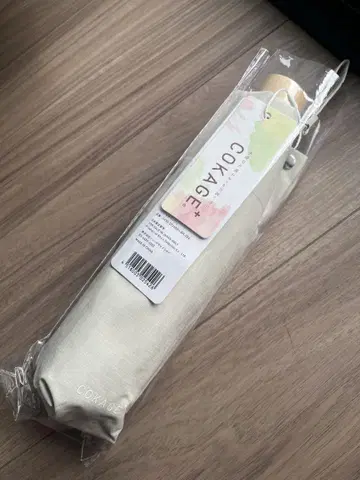 3단 접이식 우산 COKAGE+나무 손잡이 50cm 라떼 베이지